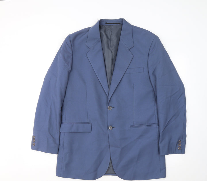Premier MAN Mens Blue Polyester Jacket Suit Jacket Size 40