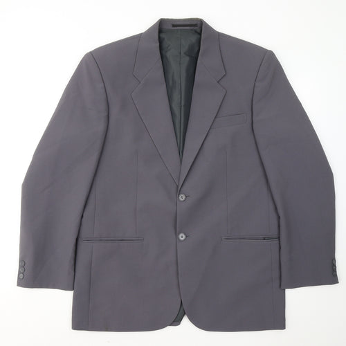 Premier MAN Mens Grey Polyester Jacket Suit Jacket Size 40