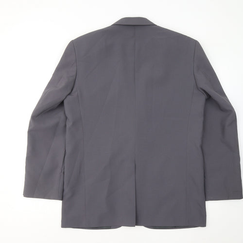 Premier MAN Mens Grey Polyester Jacket Suit Jacket Size 40