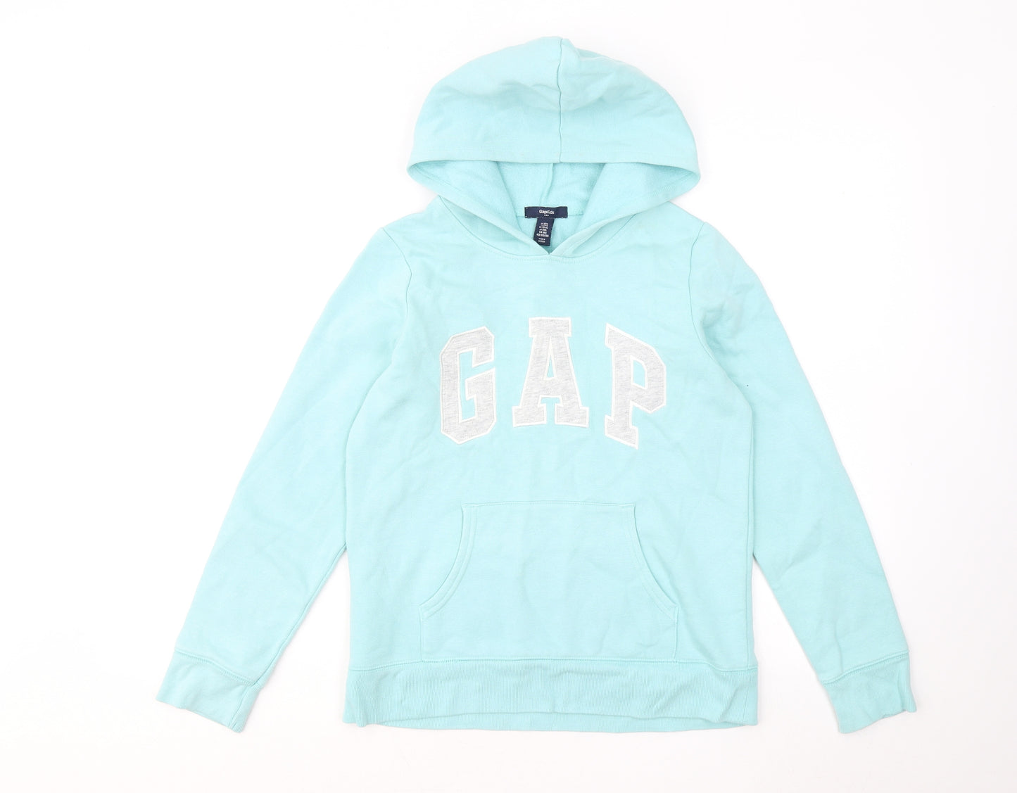 Gap Girls Blue Cotton Pullover Hoodie Size 13 Years