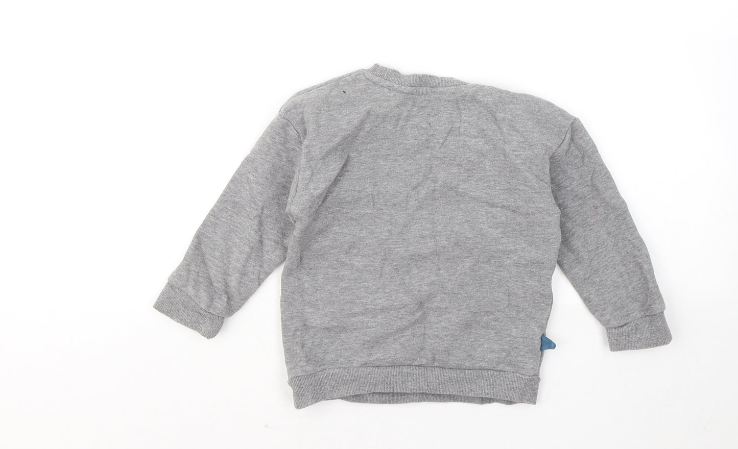 Nutmeg Boys Grey Cotton Pullover Sweatshirt Size 2-3 Years - Dinosaurs