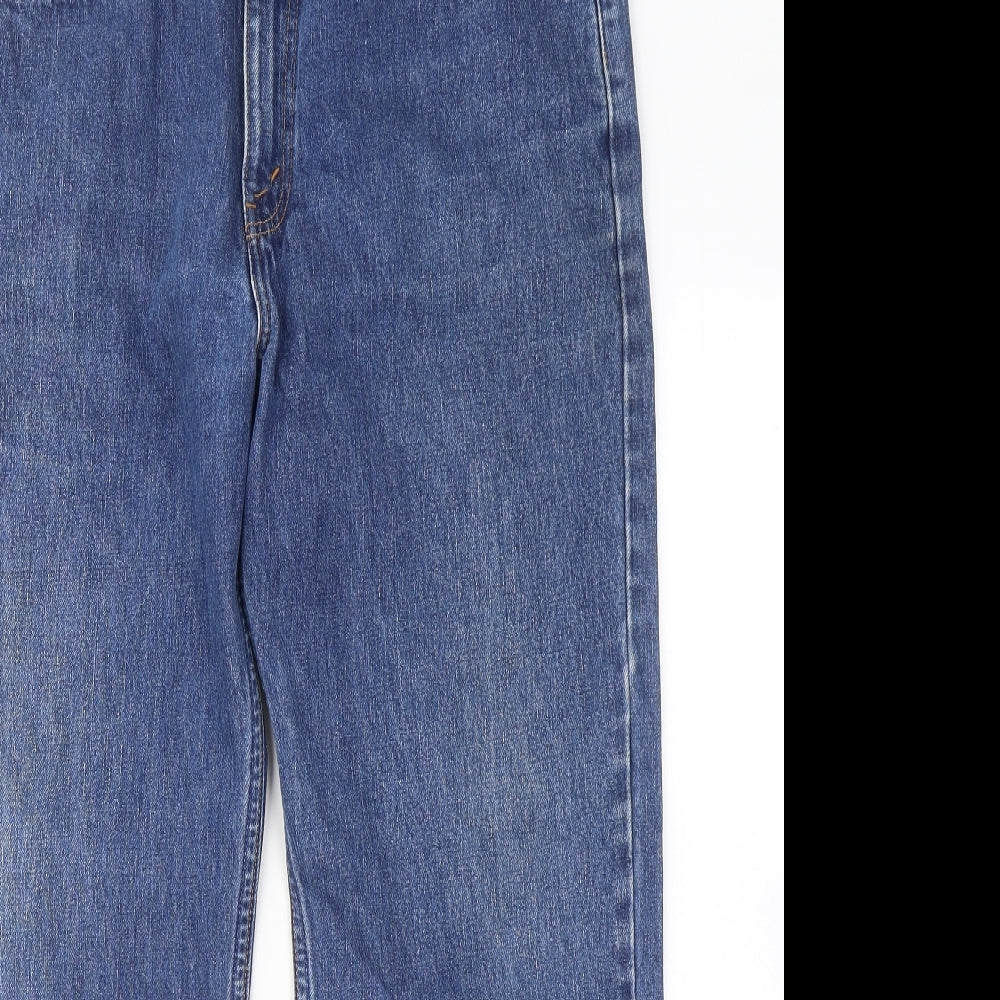 Levi's Mens Blue Cotton Straight Jeans Size 36 in L28 in Regular