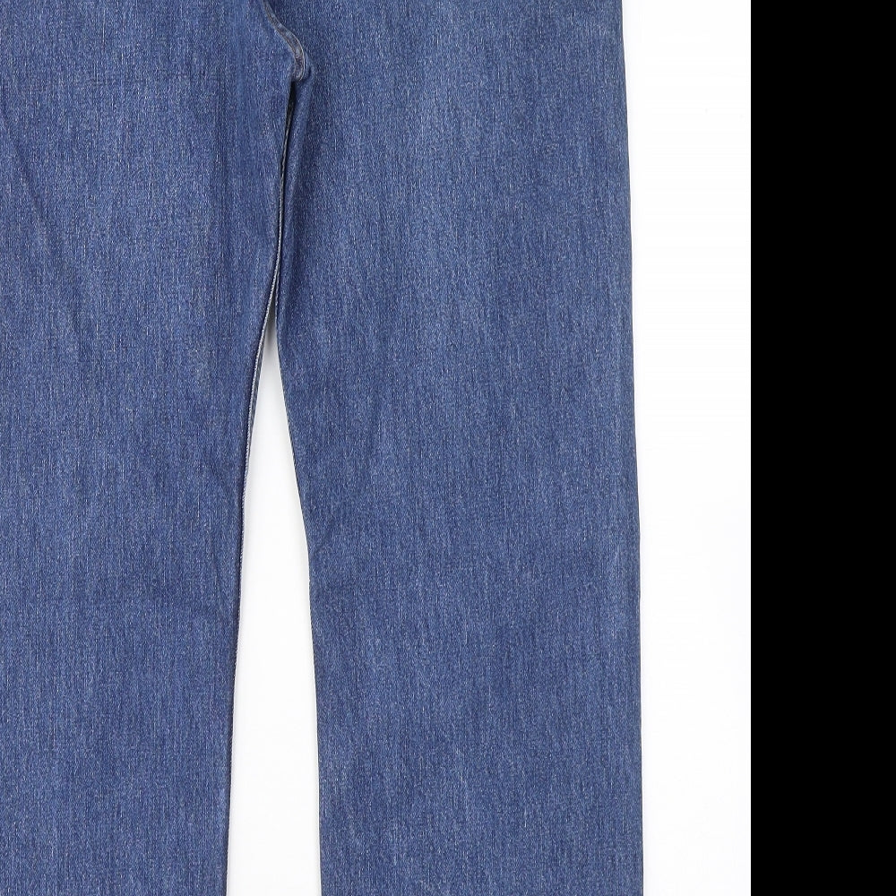 Levi's Mens Blue Cotton Straight Jeans Size 36 in L28 in Regular
