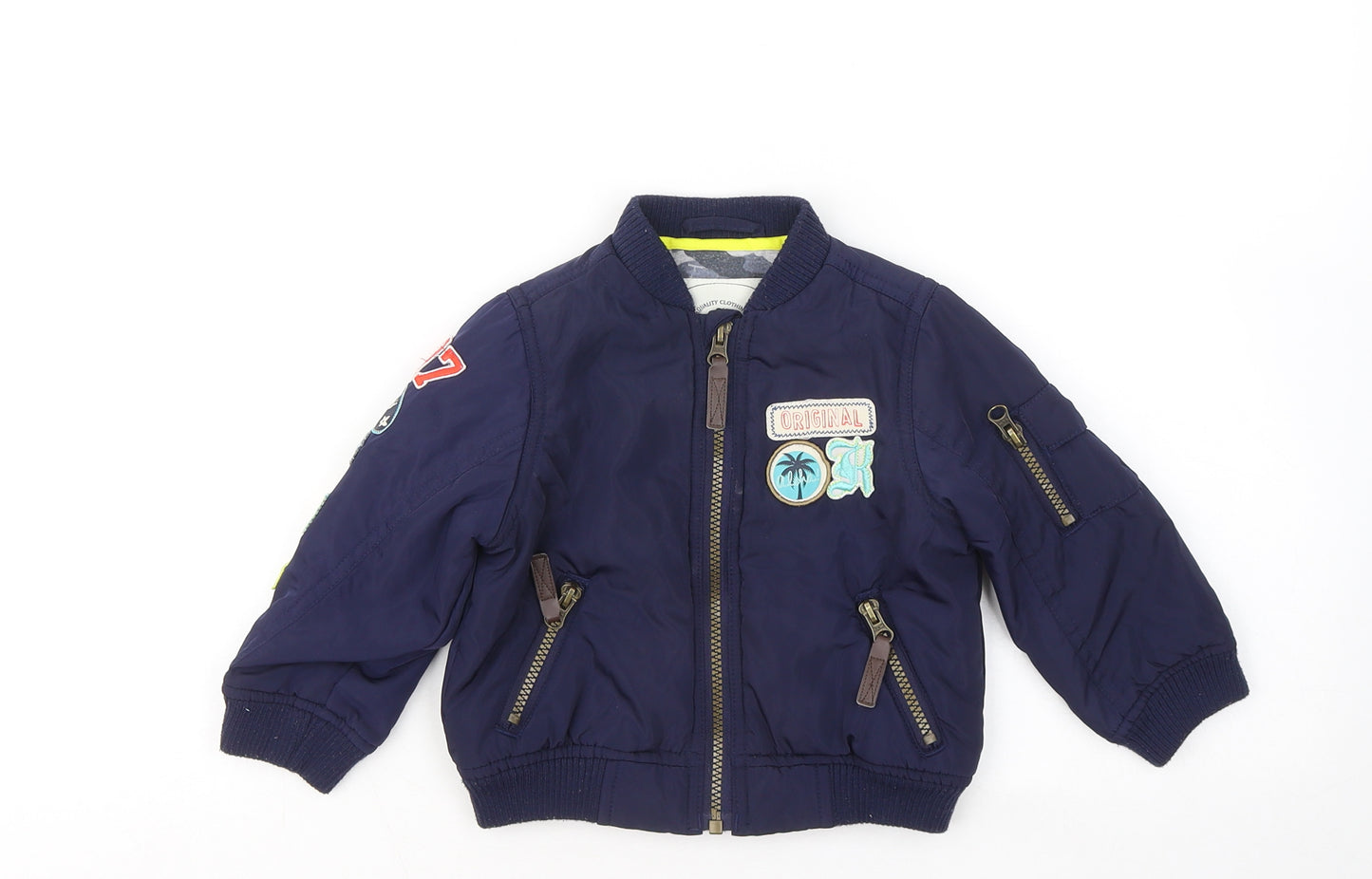 BabyK Boys Blue Bomber Jacket Jacket Size 18-24 Months - Original