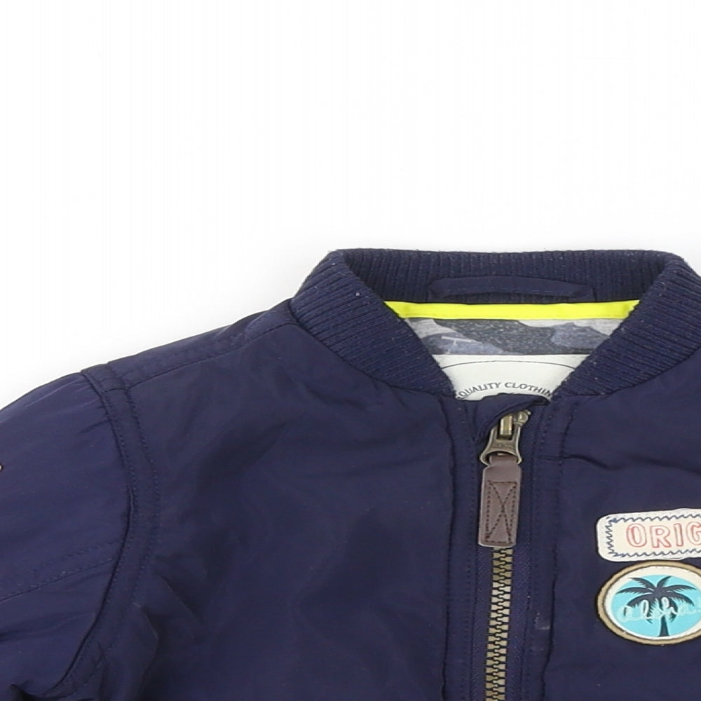 BabyK Boys Blue Bomber Jacket Jacket Size 18-24 Months - Original