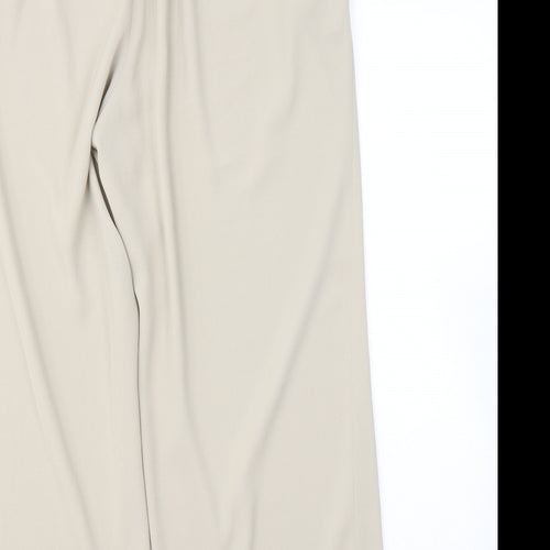 Platinum Womens Beige Polyester Trousers Size 18 L25 in Regular