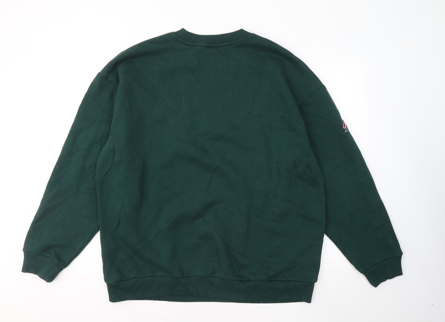 Superdry Mens Green Cotton Pullover Sweatshirt Size L - Tokyo City Harajuku