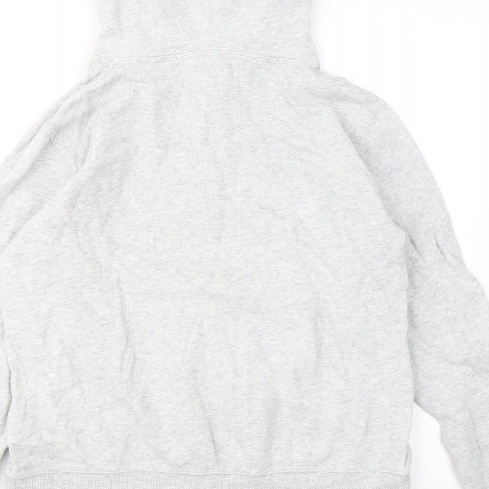 H&M Womens Grey Cotton Pullover Hoodie Size M - Sadie Creek