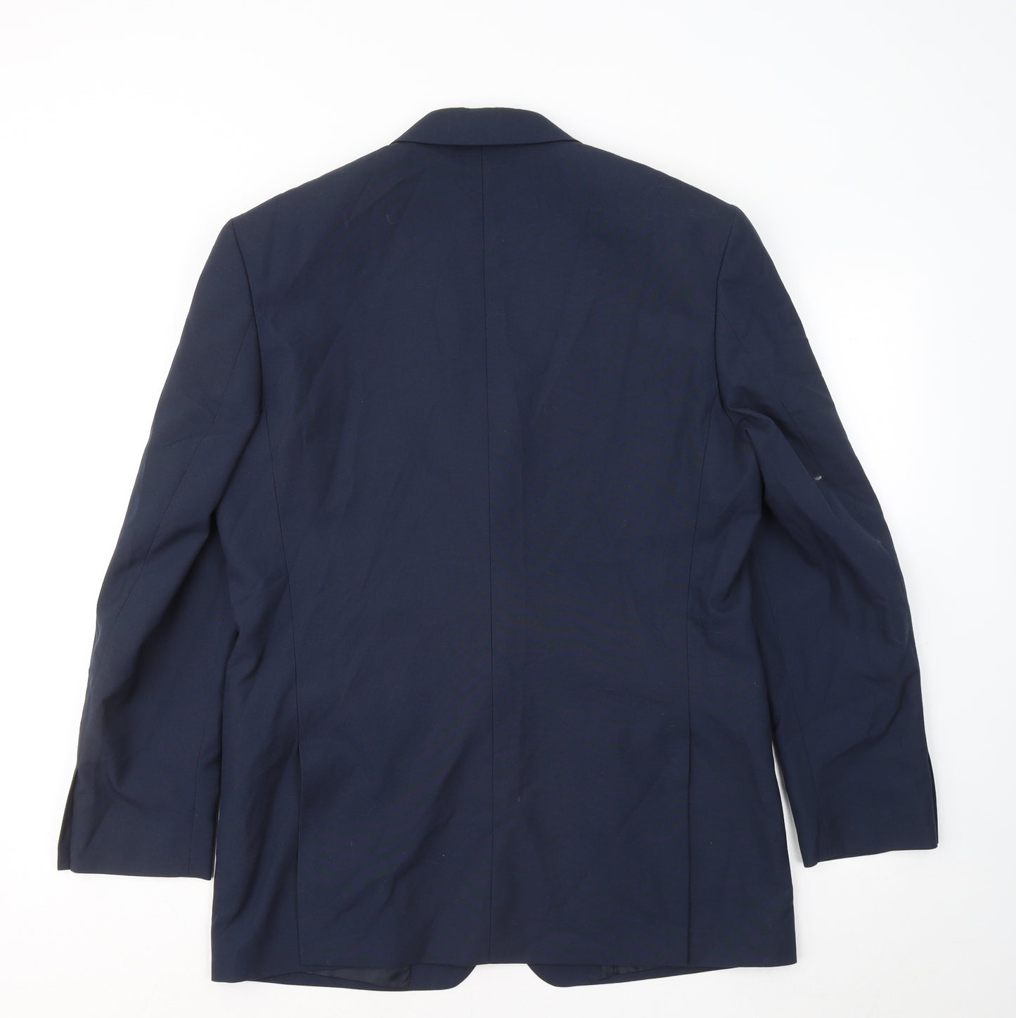 Chums Mens Blue Polyester Jacket Suit Jacket Size 38