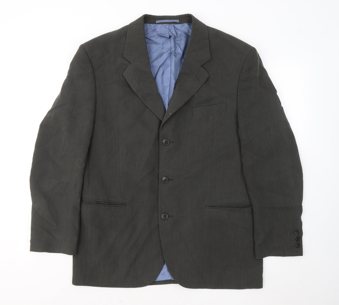 Sergio Rossi Mens Grey Lyocell Jacket Suit Jacket Size 40