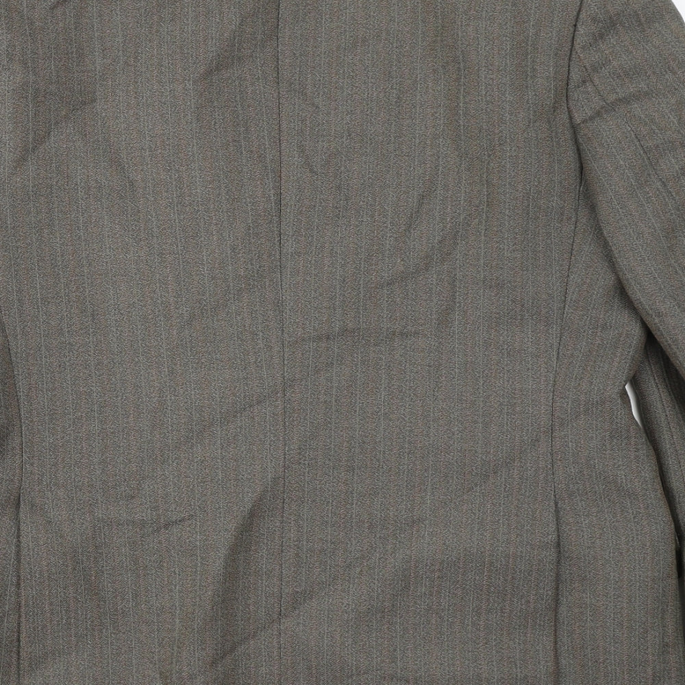 Grendale Mens Green Polyester Jacket Suit Jacket Size 40