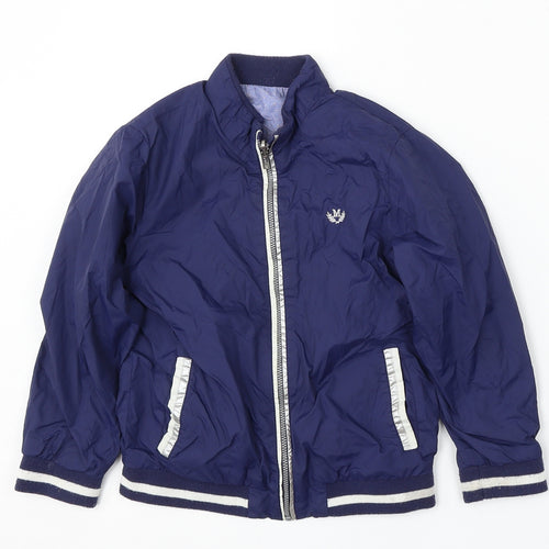 Mayoral Boys Blue Jacket Size 7 Years Zip
