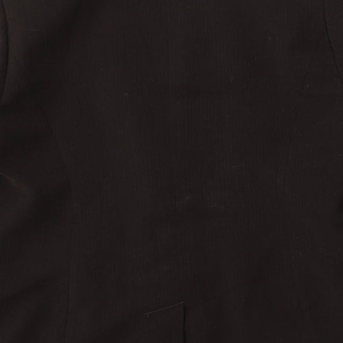 Country Casuals Womens Brown Polyester Jacket Suit Size 14