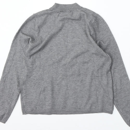Primark Womens Grey Round Neck Polyester Pullover Jumper Size 10