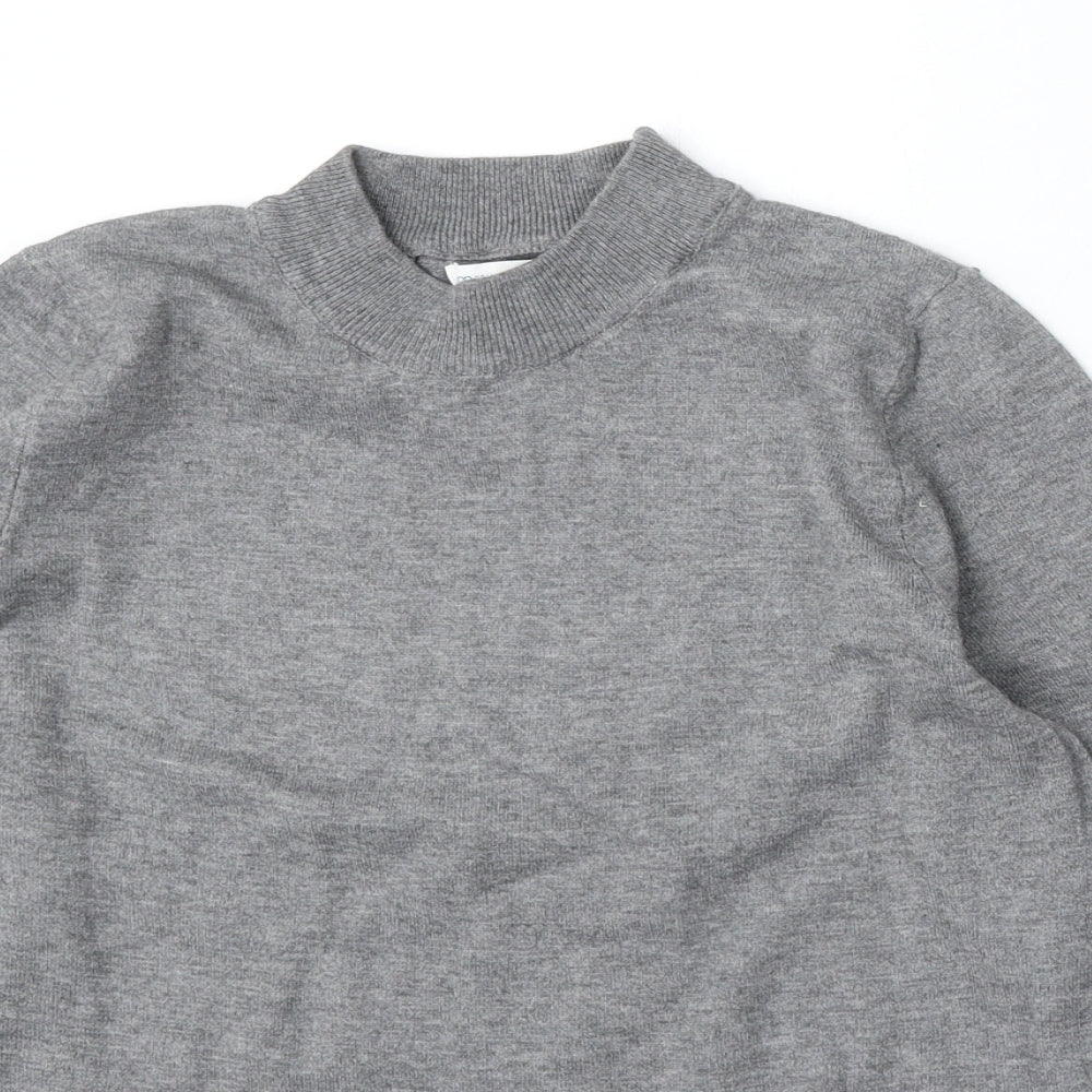 Primark Womens Grey Round Neck Polyester Pullover Jumper Size 10