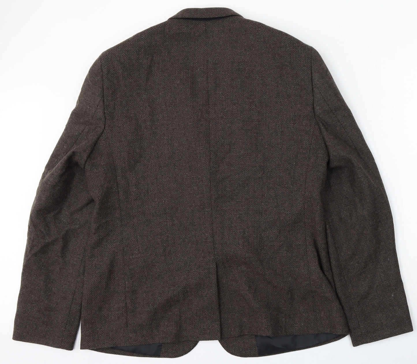 New Look Mens Brown Wool Jacket Suit Size 44