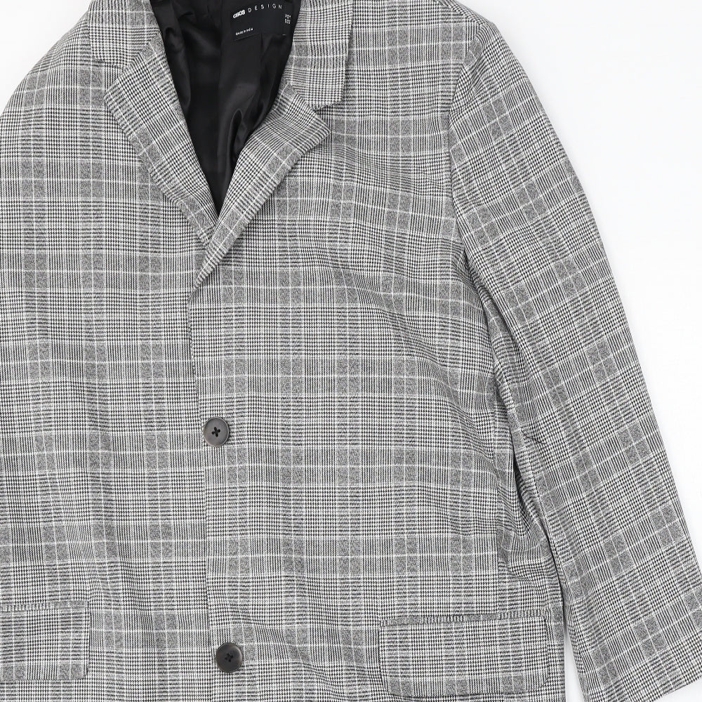 asos design Womens Multicoloured Plaid Jacket Coat Size 10