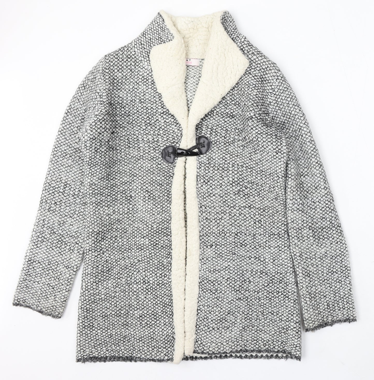Dulipa Womens Multicoloured V-Neck Acrylic Cardigan Jumper Size 8