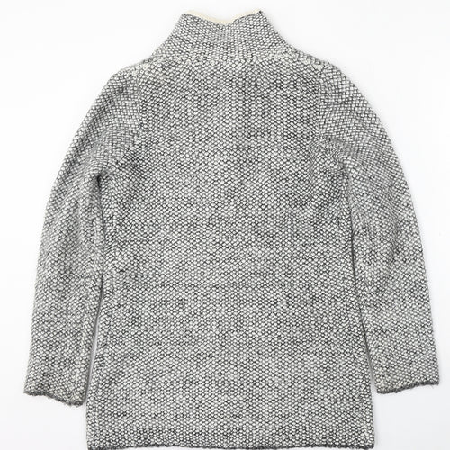 Dulipa Womens Multicoloured V-Neck Acrylic Cardigan Jumper Size 8