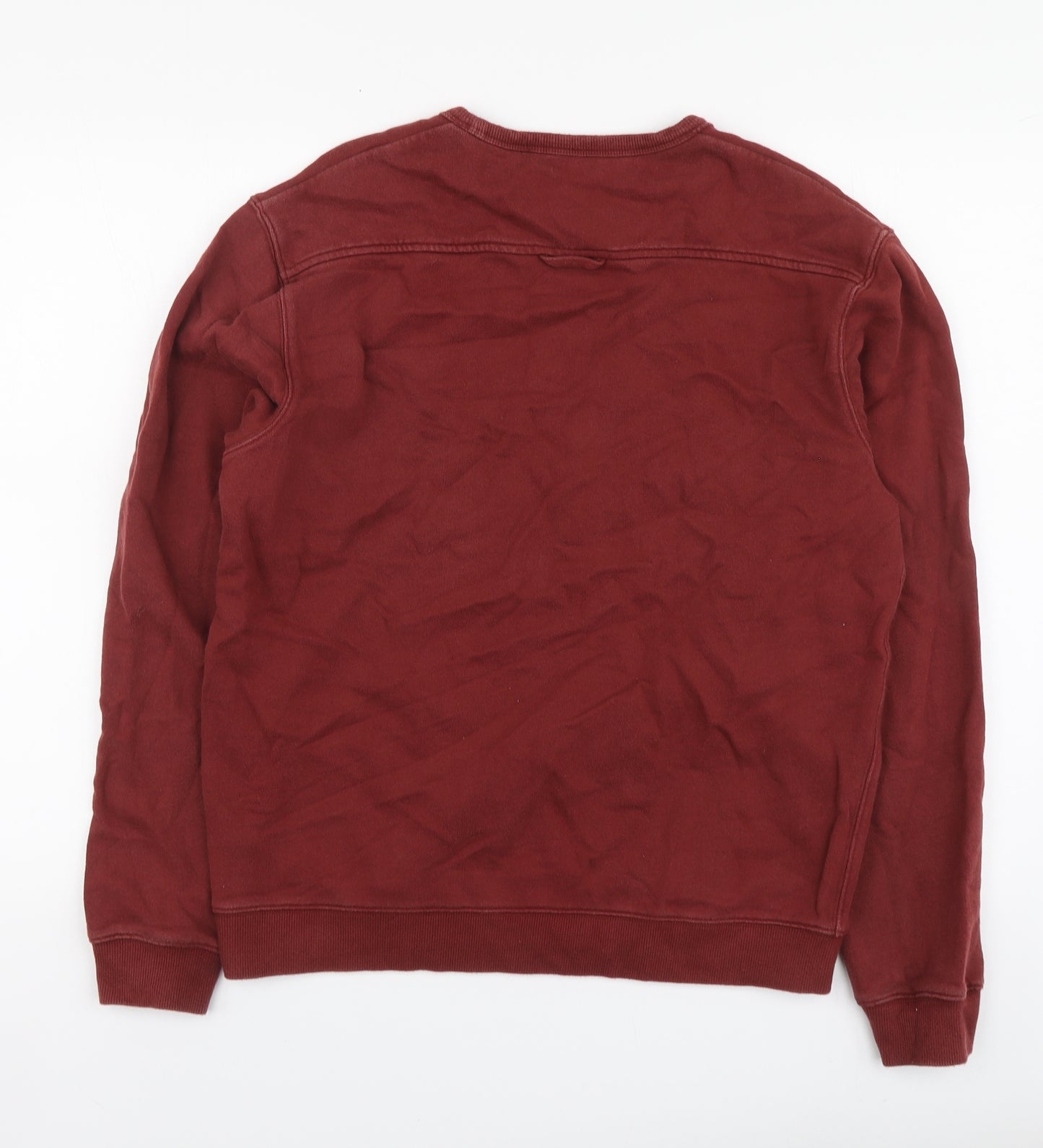 Farah Mens Red Cotton Pullover Sweatshirt Size L