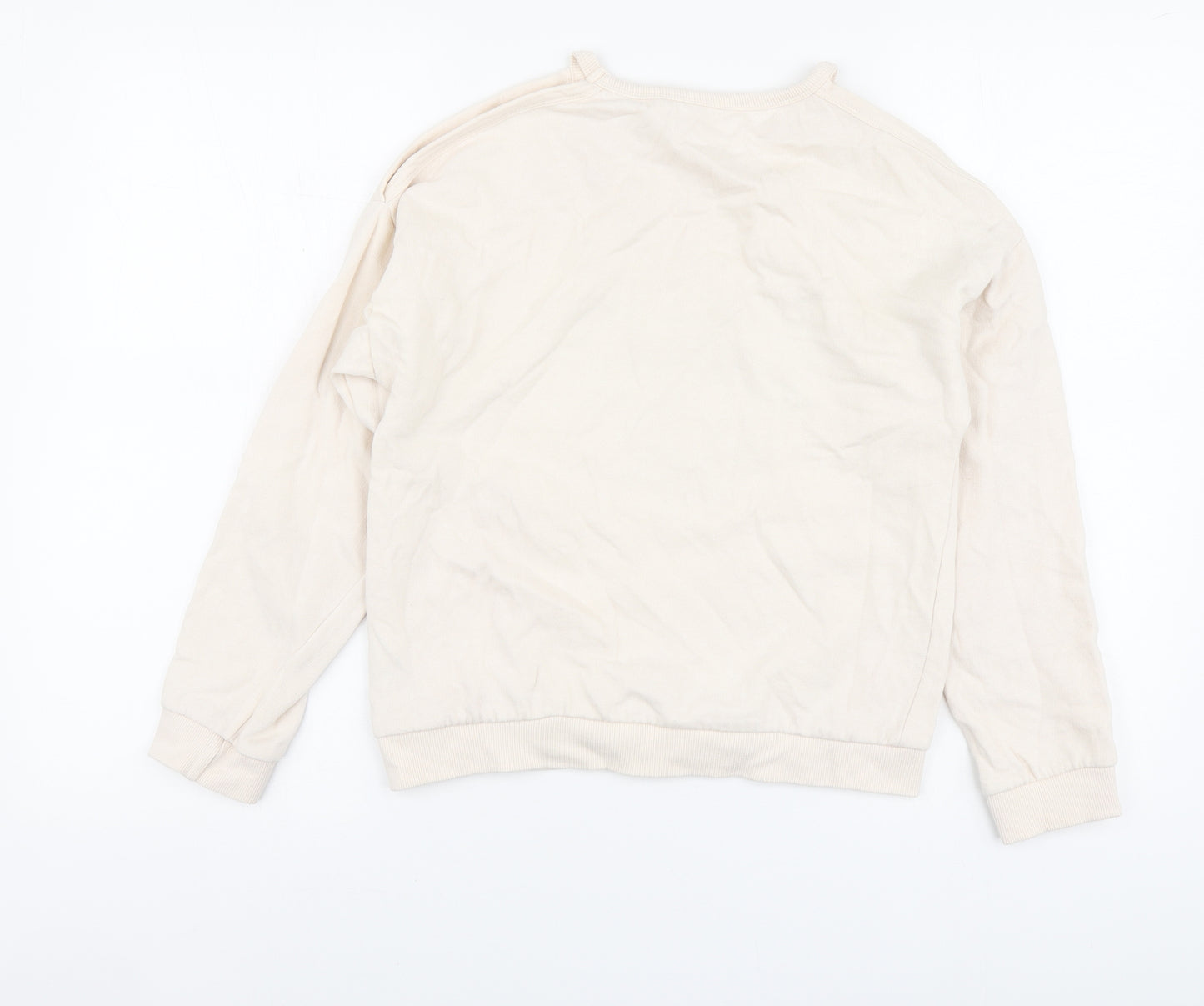 Pepco Girls Ivory Cotton Pullover Hoodie Size 11-12 Years