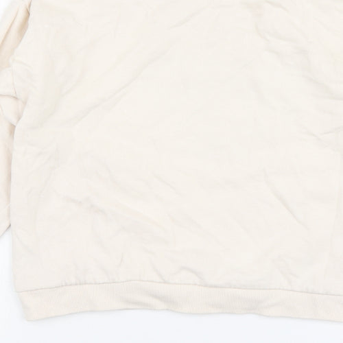 Pepco Girls Ivory Cotton Pullover Hoodie Size 11-12 Years