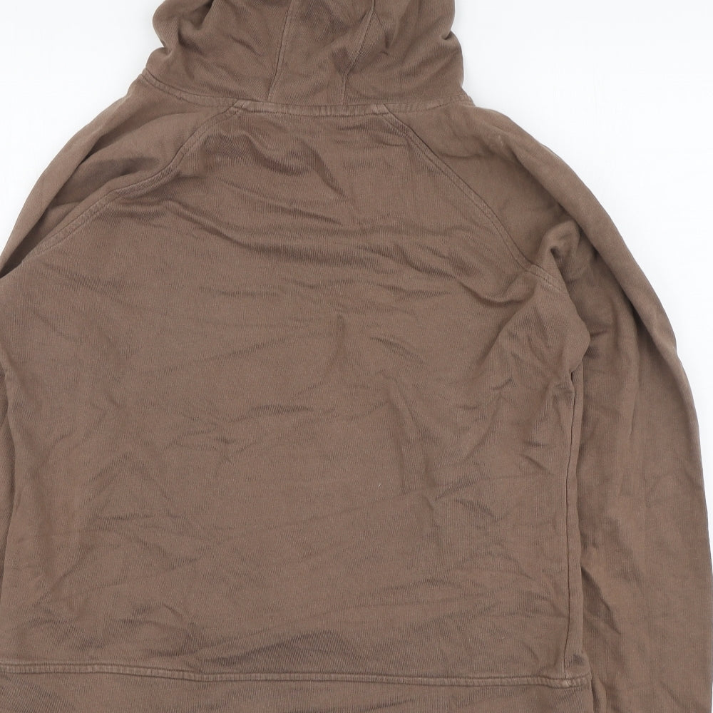 NEXT Womens Brown Cotton Pullover Hoodie Size 14