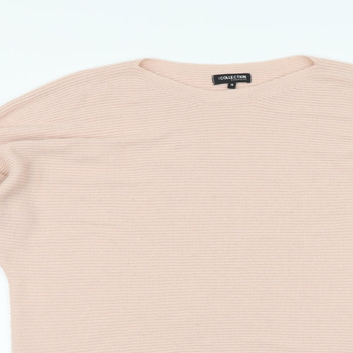 Debenhams Womens Pink Round Neck Acrylic Pullover Jumper Size 18