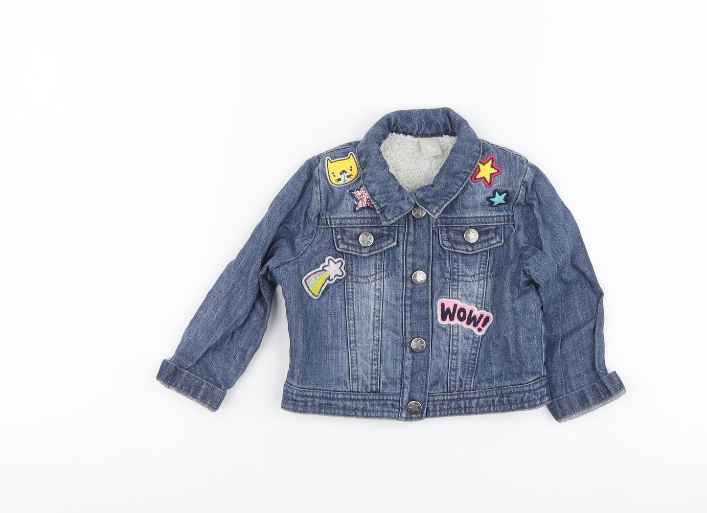 TU Girls Blue Jacket Size 12-18 Months