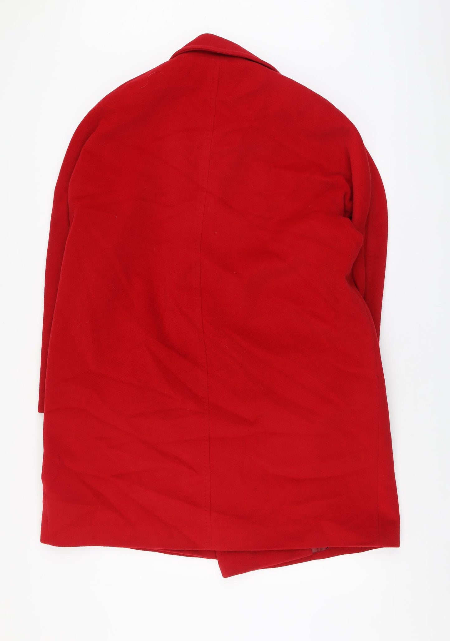 Jaeger Womens Red Pea Coat Coat Size 14