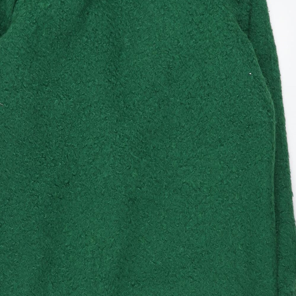 TU Womens Green Pea Coat Coat Size 18