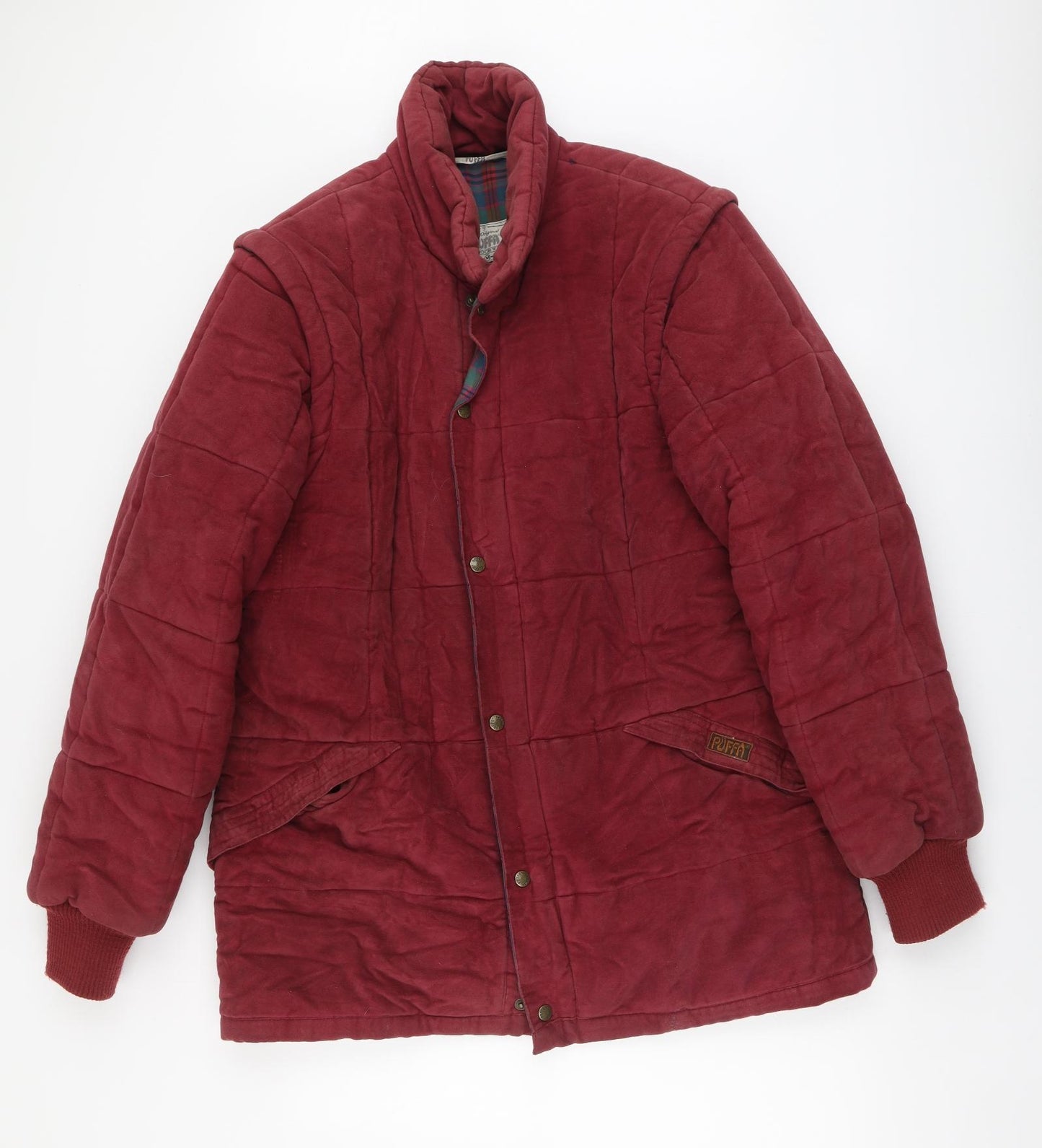 PUFFA Womens Red Jacket Size M