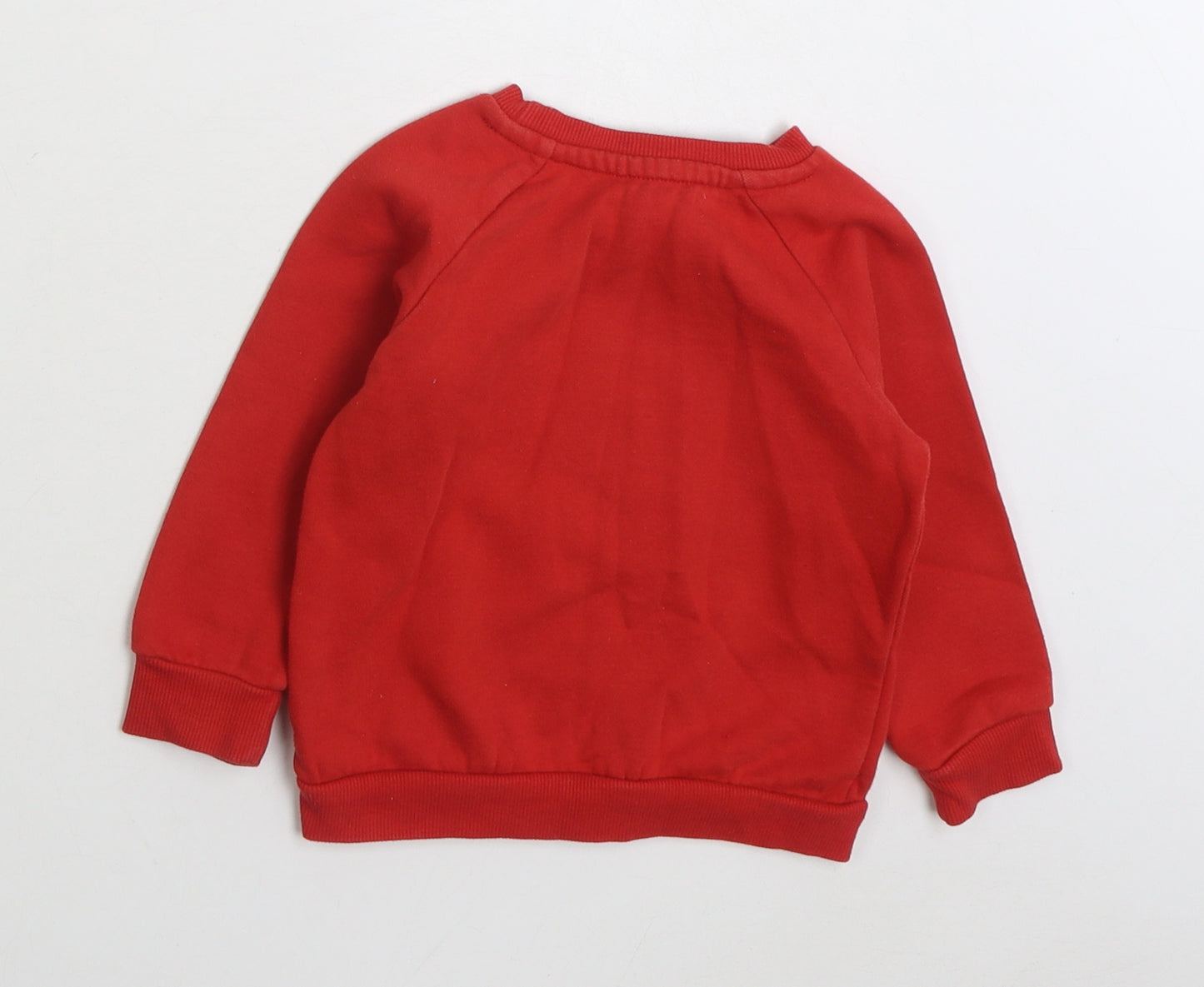 Primark Boys Red Cotton Pullover Jumper Size 18-24 Months Pullover