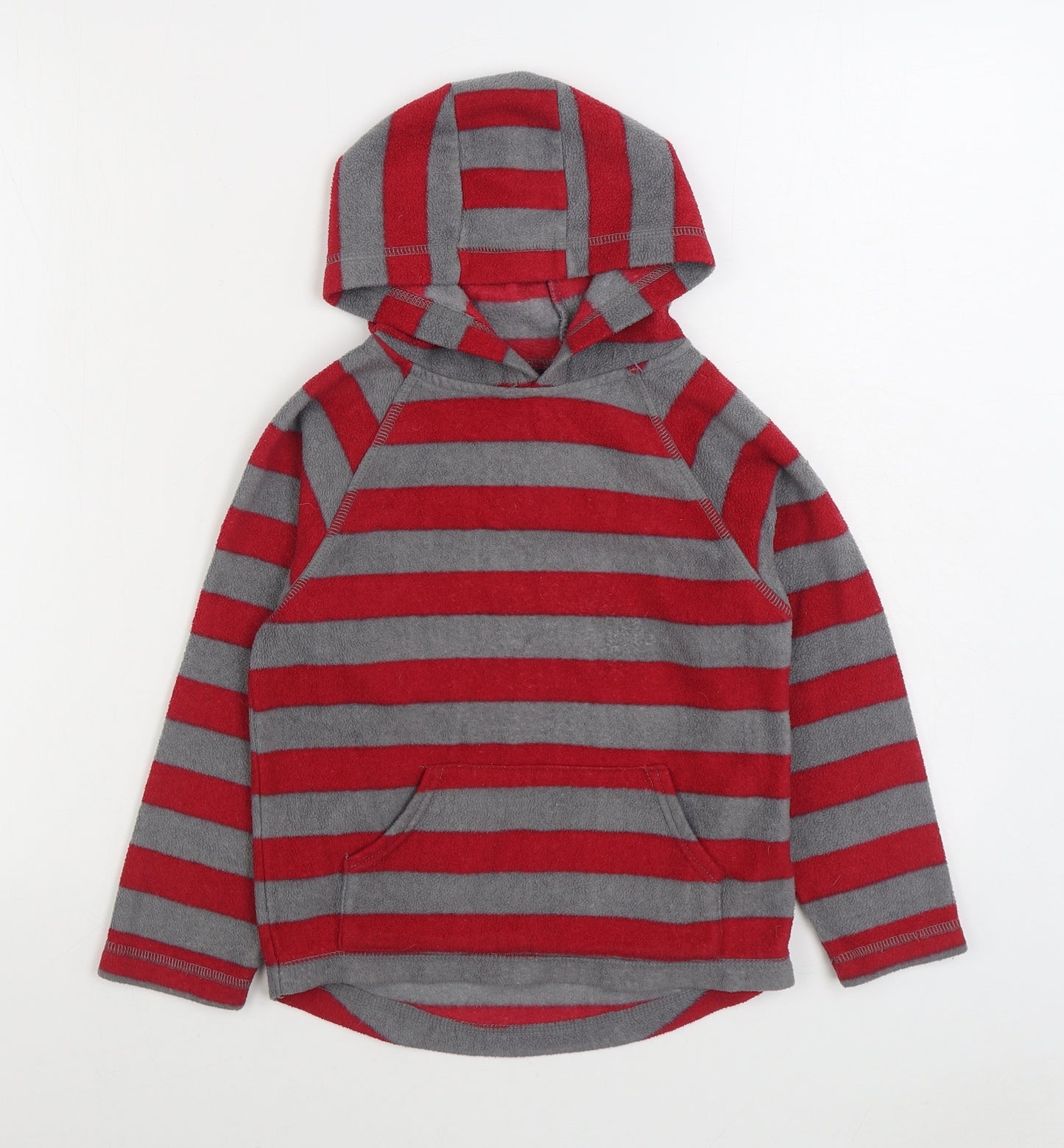 Rebel Boys Red Striped Jacket Size 7-8 Years Pullover