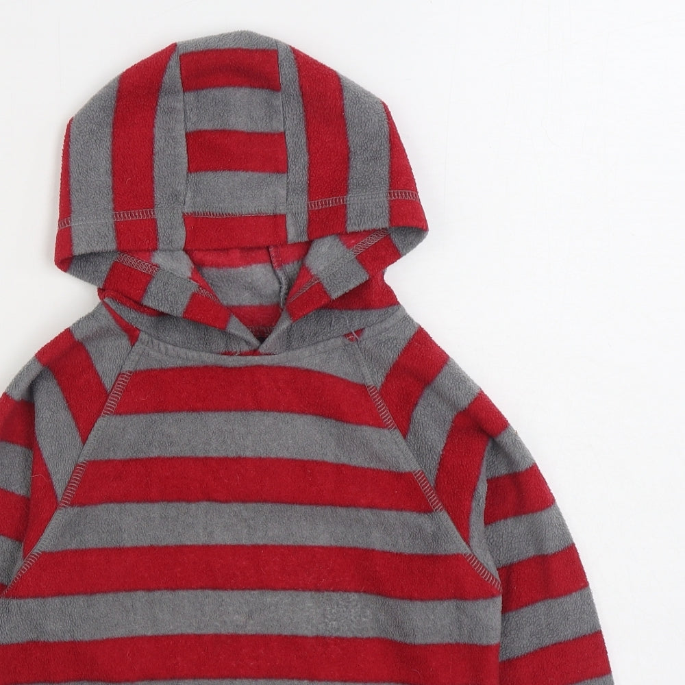 Rebel Boys Red Striped Jacket Size 7-8 Years Pullover