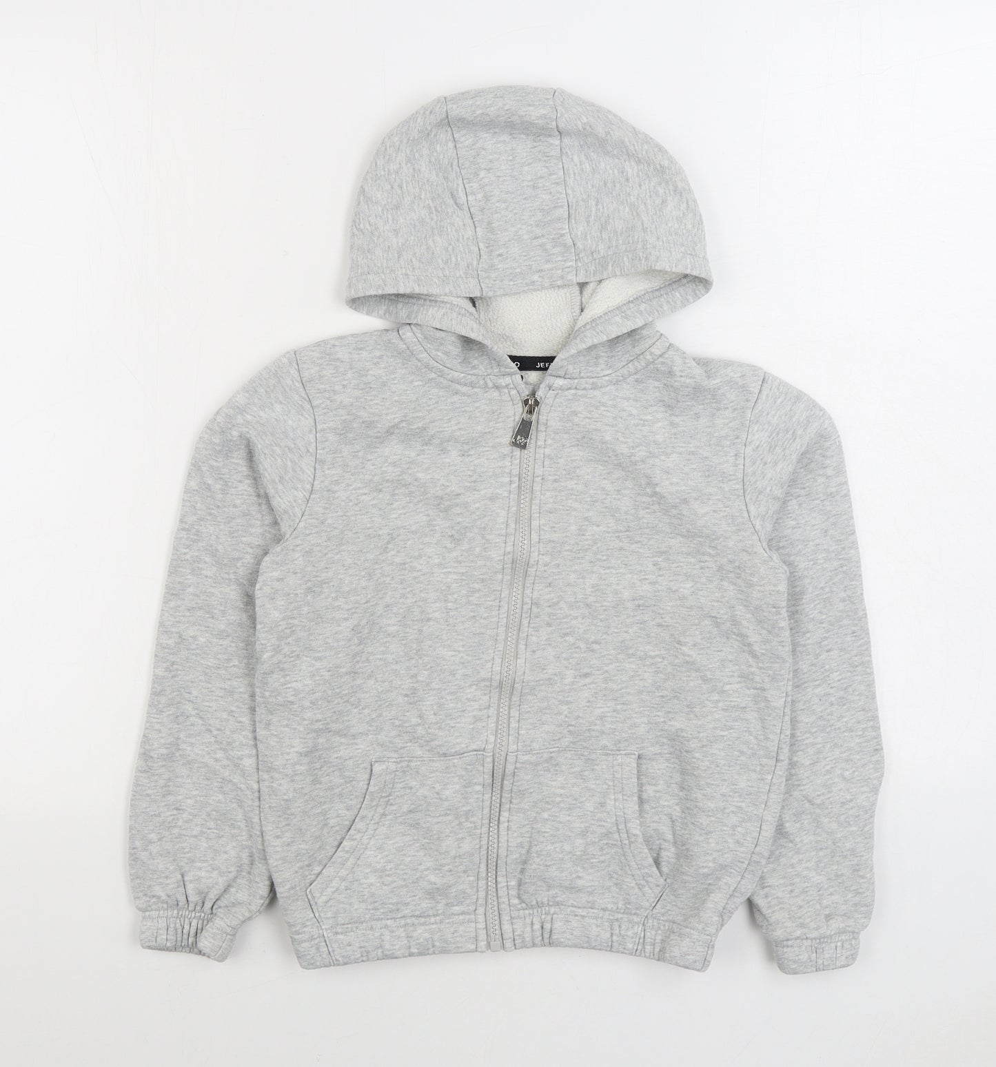 Pep&Co Boys Grey Cotton Full Zip Hoodie Size 9-10 Years Zip