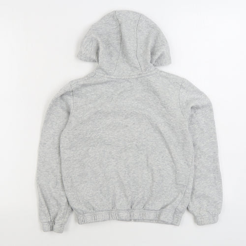 Pep&Co Boys Grey Cotton Full Zip Hoodie Size 9-10 Years Zip