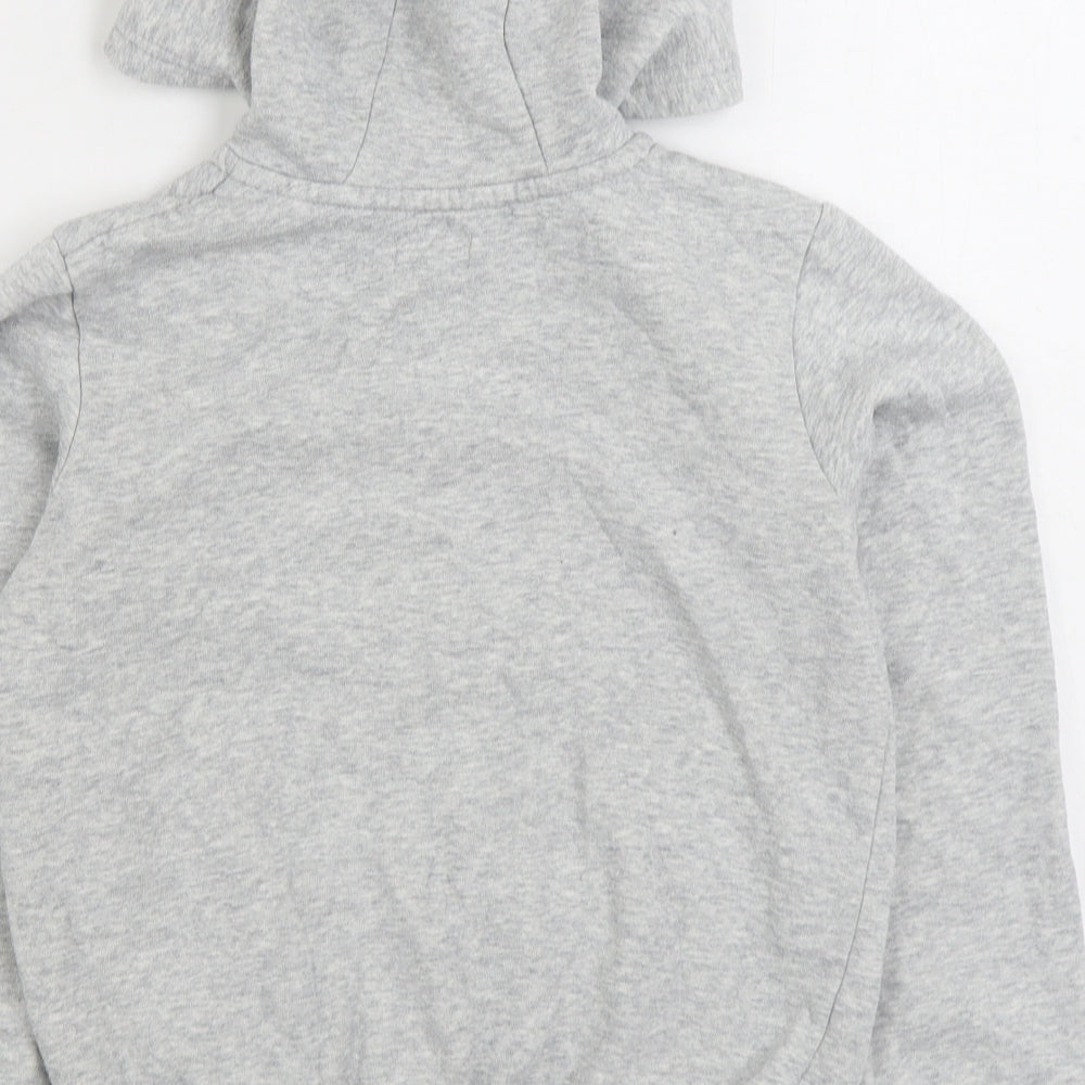 Pep&Co Boys Grey Cotton Full Zip Hoodie Size 9-10 Years Zip
