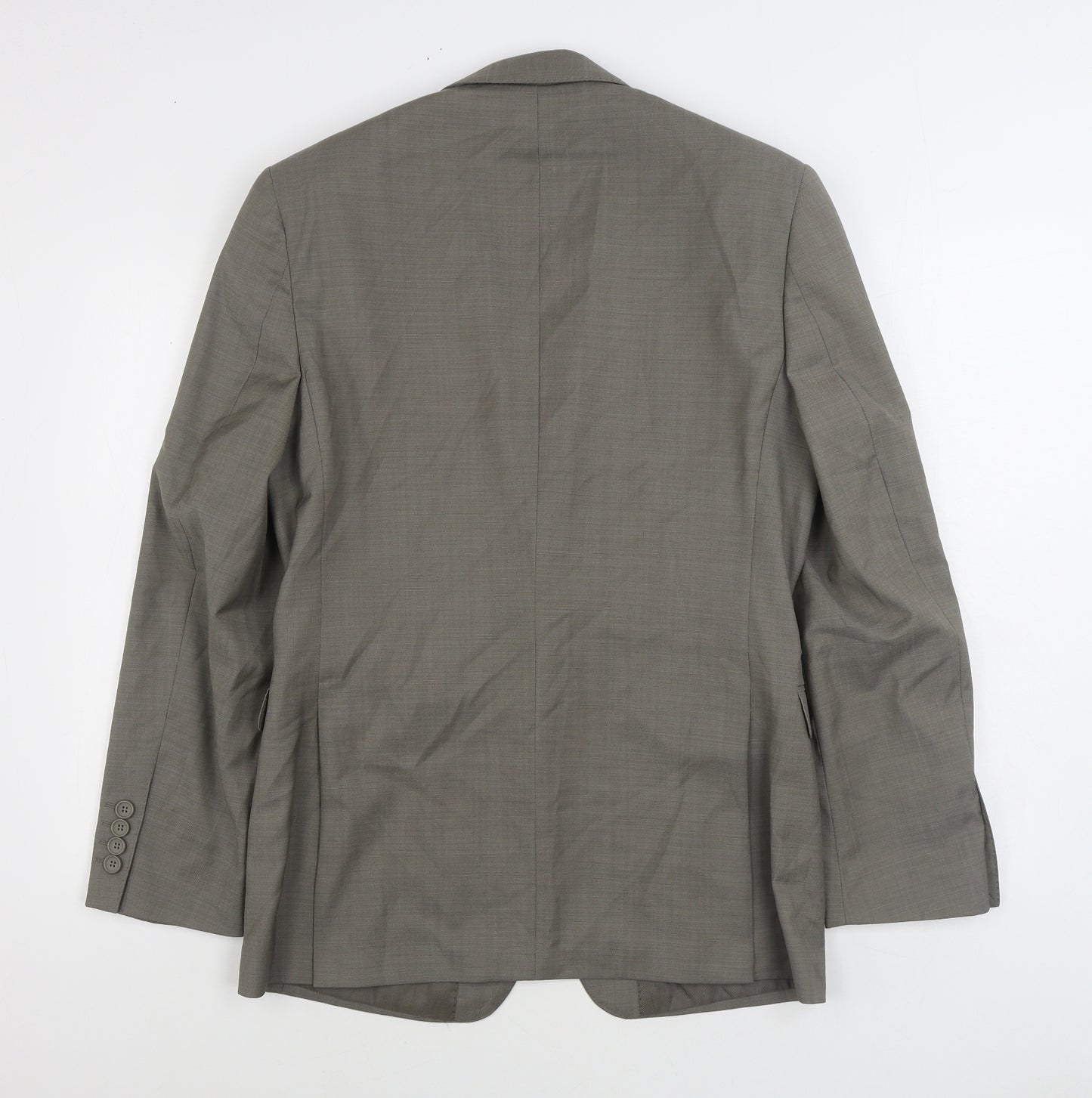 Blazer Mens Grey Wool Jacket Suit Jacket Size 36