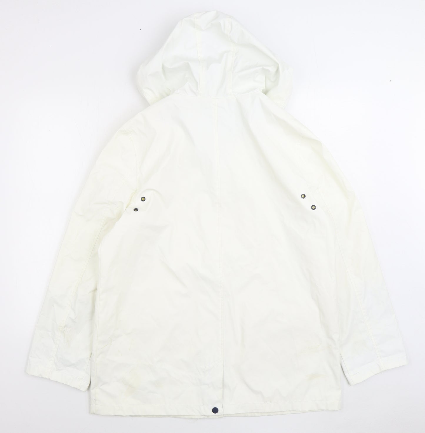 F&F Womens White Rain Coat Coat Size 20 Zip