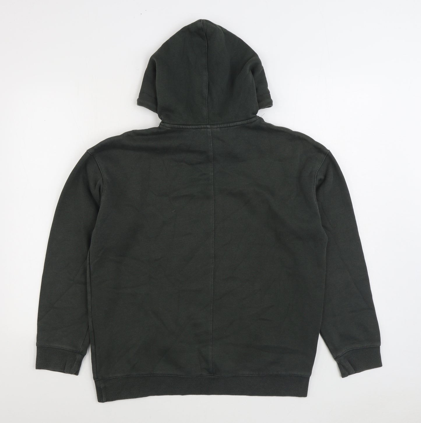 H&M Mens Green Cotton Pullover Hoodie Size S