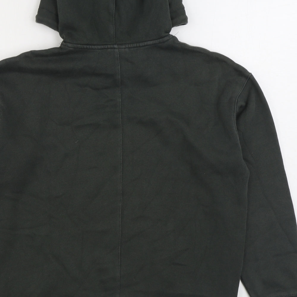 H&M Mens Green Cotton Pullover Hoodie Size S