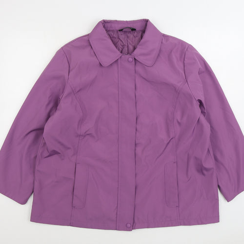 BM Womens Purple Jacket Size L Zip