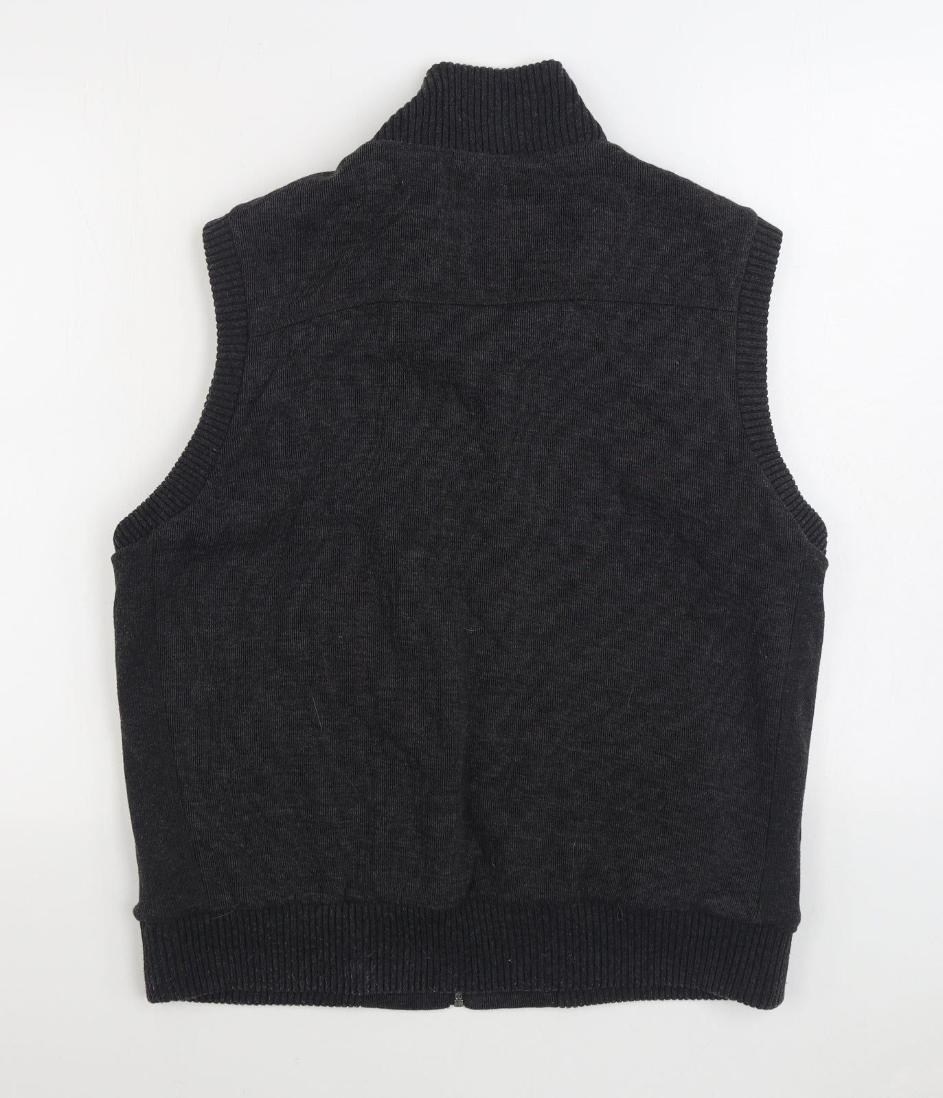 Marks and Spencer Mens Grey Gilet Coat Size M Zip