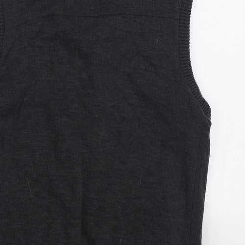 Marks and Spencer Mens Grey Gilet Coat Size M Zip