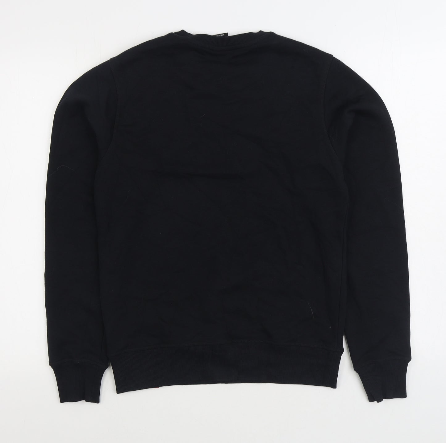 New Balance Mens Black Cotton Pullover Sweatshirt Size XS