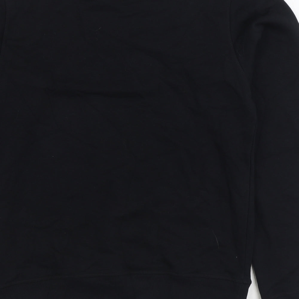New Balance Mens Black Cotton Pullover Sweatshirt Size XS
