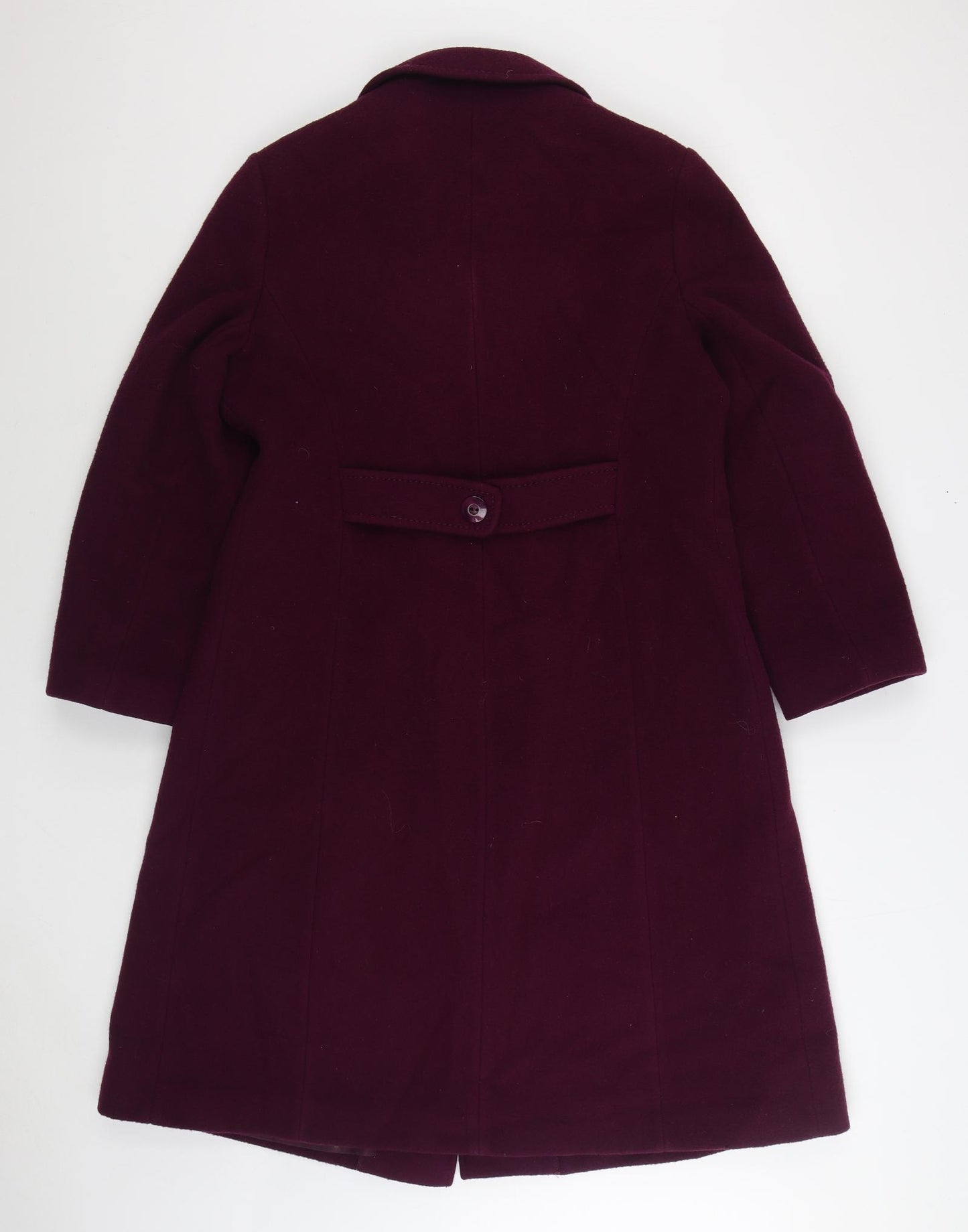 Simon Blair Womens Purple Overcoat Coat Size M Button