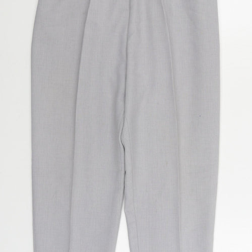 Preworn Womens Grey Polyester Trousers Size 30 in L28 in Regular