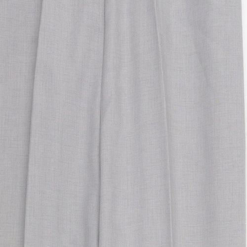 Preworn Womens Grey Polyester Trousers Size 30 in L28 in Regular